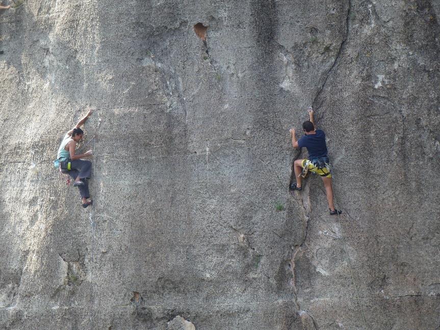 Jakov and Cheehan enjoying the Spanish rock